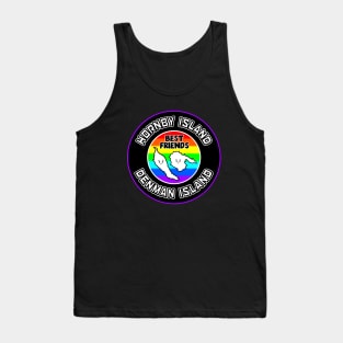 Hornby and Denman Island are Best Friends Forever - Colourful Rainbow - Hornby Island Tank Top